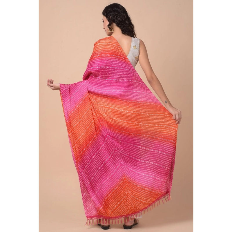 Mayawye Women's Chanderi Printed Dupatta (Multicolor, Length: 2.25 to 2.50 Mtr)