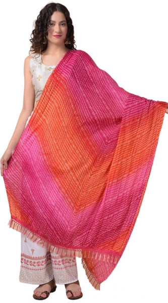 Mayawye Women's Chanderi Printed Dupatta (Multicolor, Length: 2.25 to 2.50 Mtr)