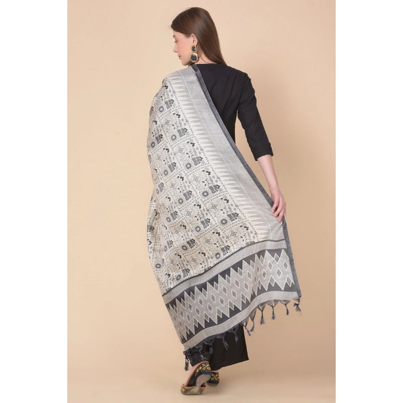 Mayawye Women's Art Silk Printed Dupatta (Multicolored, Length: 2.25 to 2.50 Mtr)
