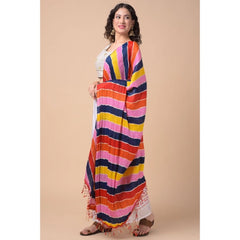 Mayawye Women's Chanderi Printed Dupatta (Multicolor, Length: 2.25 to 2.50 Mtr)