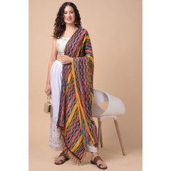 Mayawye Women's Chanderi Printed Dupatta (Multicolor, Length: 2.25 to 2.50 Mtr)