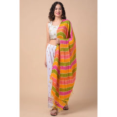 Mayawye Women's Chanderi Printed Dupatta (Multicolor, Length: 2.25 to 2.50 Mtr)