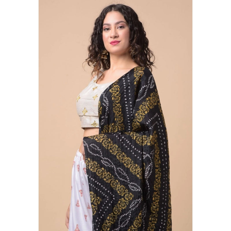 Mayawye Women's Chanderi Printed Dupatta (Multicolor, Length: 2.25 to 2.50 Mtr)