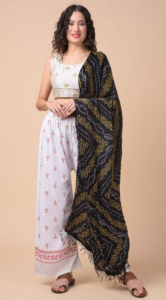 Mayawye Women's Chanderi Printed Dupatta (Multicolor, Length: 2.25 to 2.50 Mtr)