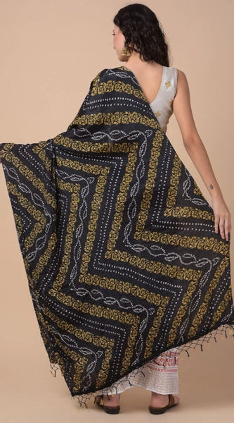 Mayawye Women's Chanderi Printed Dupatta (Multicolor, Length: 2.25 to 2.50 Mtr)