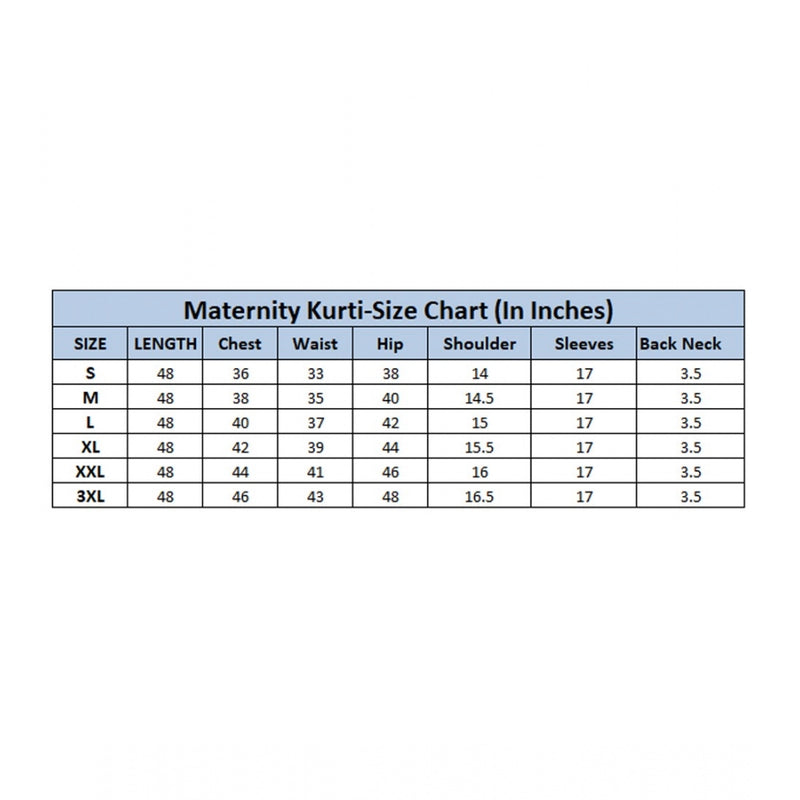 Mayawye Women's Casual 3/4 Sleeve Printed Viscose Maternity Feeding Kurti (Brown)