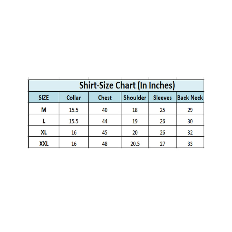 Mayawye Men's Cotton Blended Printed Full Sleeve Shirt (Red)