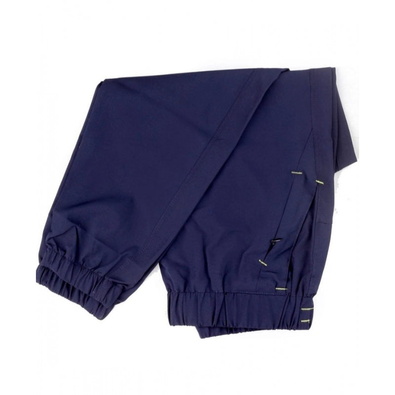 Mayawye Men's Polyster Solid Track Pant-Lower (Navy Blue)