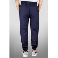 Mayawye Men's Polyster Solid Track Pant-Lower (Navy Blue)