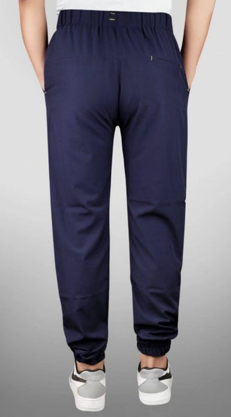 Mayawye Men's Polyster Solid Track Pant-Lower (Navy Blue)