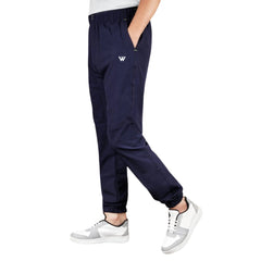 Mayawye Men's Polyster Solid Track Pant-Lower (Navy Blue)