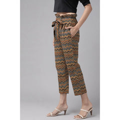Mayawye Women's Casual Printed Cotton Trouser Pant (MultiColor)