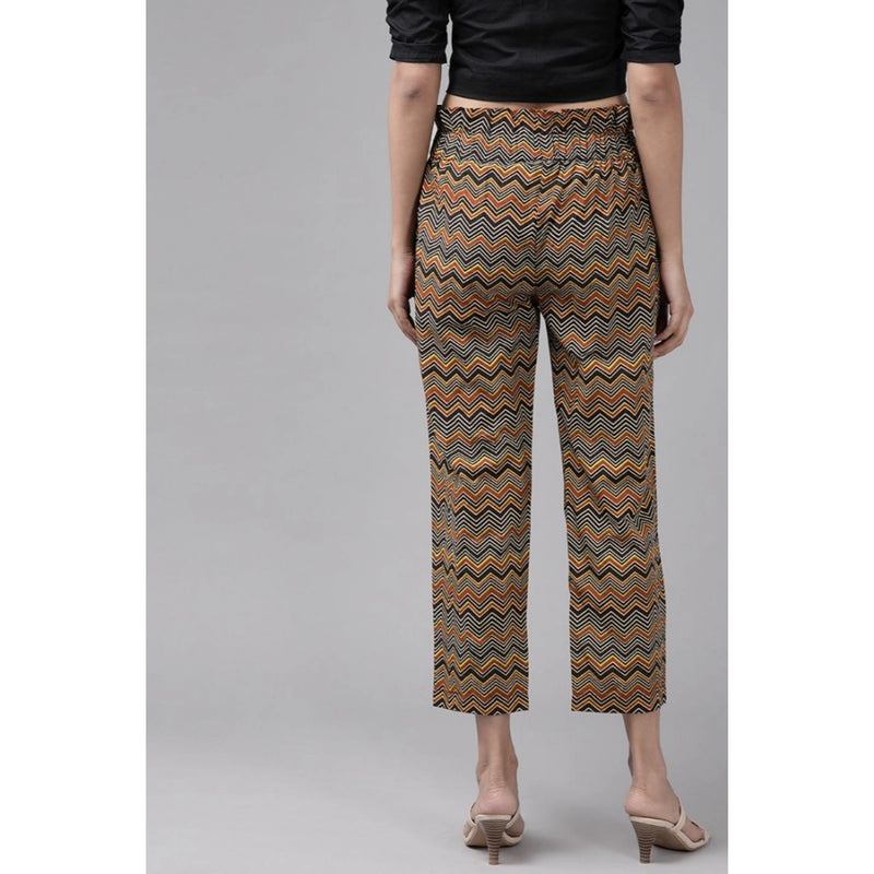 Mayawye Women's Casual Printed Cotton Trouser Pant (MultiColor)