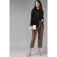 Mayawye Women's Casual Printed Cotton Trouser Pant (MultiColor)