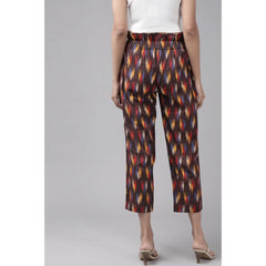 Mayawye Women's Casual Printed Cotton Trouser Pant (MultiColor)