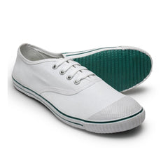 Mayawye Unisex Cotton School Shoe Lace-Up (White)