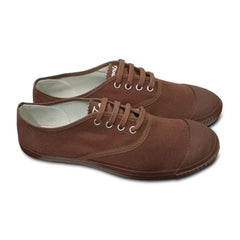 Mayawye Unisex Cotton School Shoe Lace-Up (Brown)