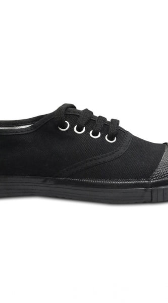 Mayawye Unisex Cotton School Shoe Lace-Up (Black)