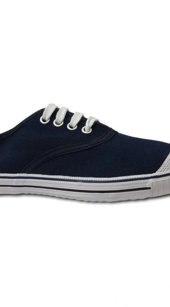 Mayawye Unisex Cotton School Shoe Lace-Up (Navyblue)