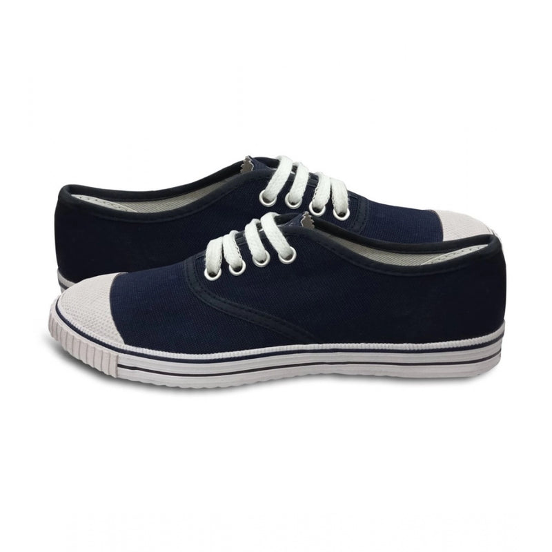 Mayawye Unisex Cotton School Shoe Lace-Up (Navyblue)