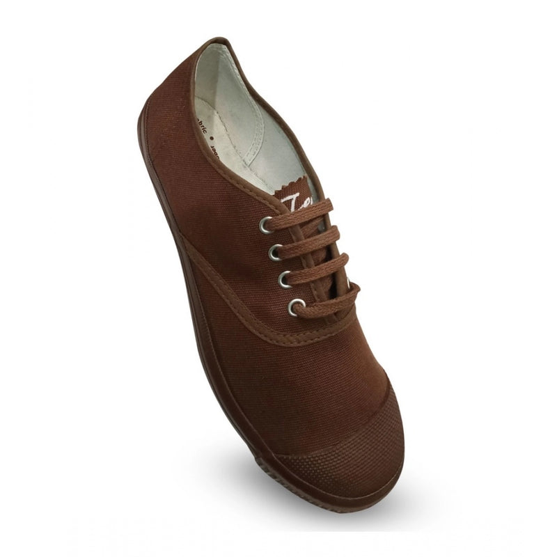Mayawye Unisex Cotton School Shoe Lace-Up (Brown)