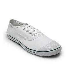 Mayawye Unisex Cotton School Shoe Lace-Up (White)