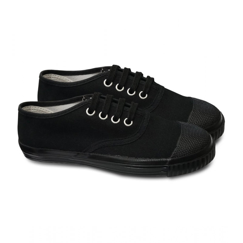 Mayawye Unisex Cotton School Shoe Lace-Up (Black)