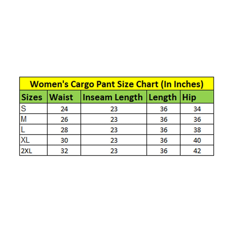 Mayawye Women's Casual Cotton Solid Cargo Pants (Rust)