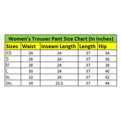 Mayawye Women's Polyester Chevron Elasticated Trousers (Multicolor)