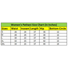 Mayawye Women's Casual Cotton Cambric Solid Elastic Waist Patiala Harem Pants (Maroon)