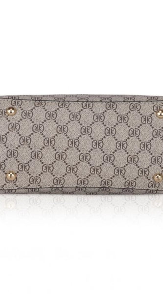 Mayawye Women's Faux Leather Printed Handbag (Coffee)