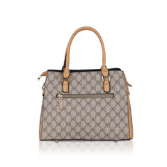 Mayawye Women's Faux Leather Printed Handbag (Camel)