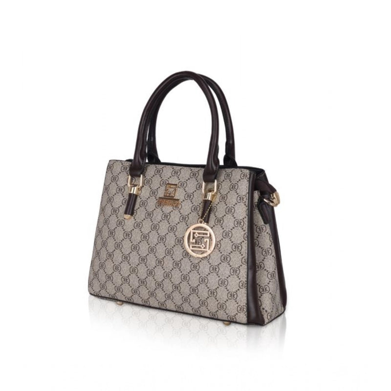 Mayawye Women's Faux Leather Printed Handbag (Coffee)
