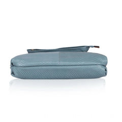 Mayawye Women's Faux Leather Textured Sling Bag (Blue)