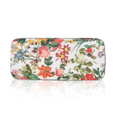 Mayawye Women's Faux Leather Printed Handheld Bag (White Orang)