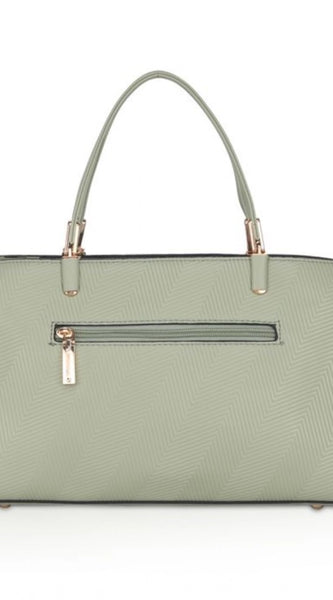 Mayawye Women's Faux Leather Textured Adjustable Long Belt Handbag (Green)