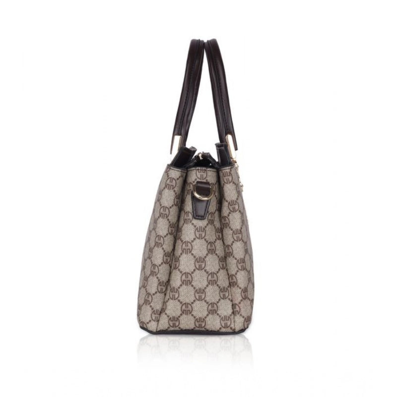 Mayawye Women's Faux Leather Printed Handbag (Coffee)