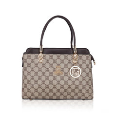 Mayawye Women's Faux Leather Printed Handbag (Coffee)