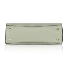 Mayawye Women's Faux Leather Textured Adjustable Long Belt Handbag (Green)