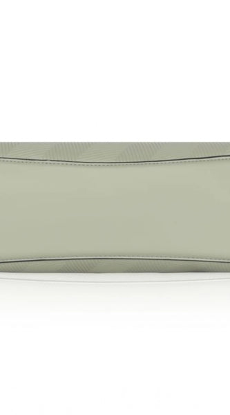 Mayawye Women's Faux Leather Textured Adjustable Long Belt Handbag (Green)