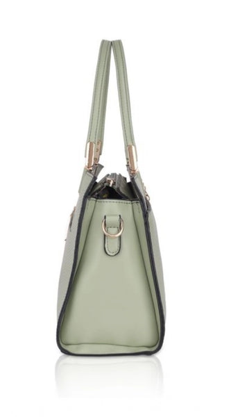 Mayawye Women's Faux Leather Textured Adjustable Long Belt Handbag (Green)