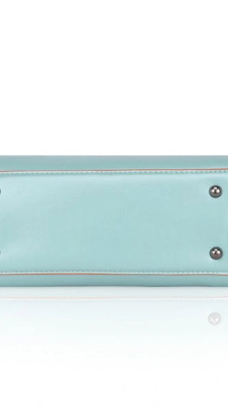 Mayawye Women's Faux Leather Metal Beads Handbag (Green)