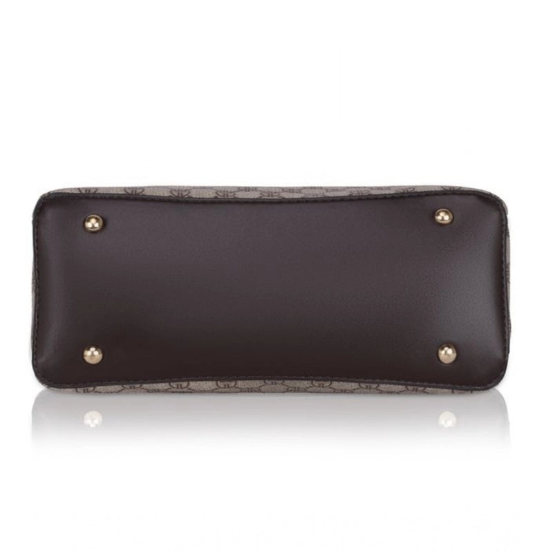 Mayawye Women's Faux Leather Printed Handbag (Coffee)