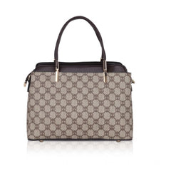 Mayawye Women's Faux Leather Printed Handbag (Coffee)