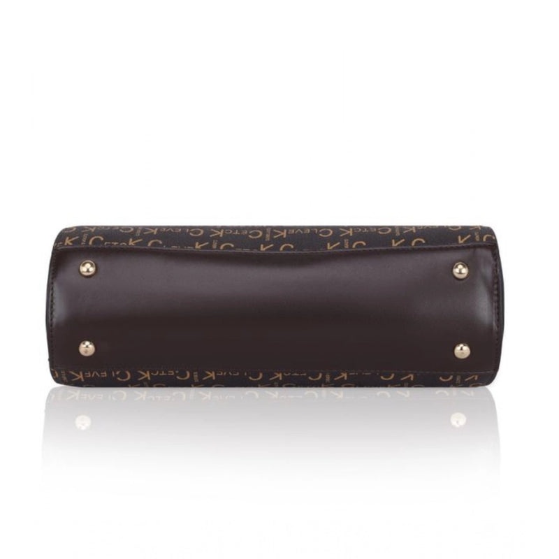 Mayawye Women's Faux Leather Printed Handbag (Coffee)