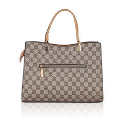 Mayawye Women's Faux Leather Printed Handbag (Camel)