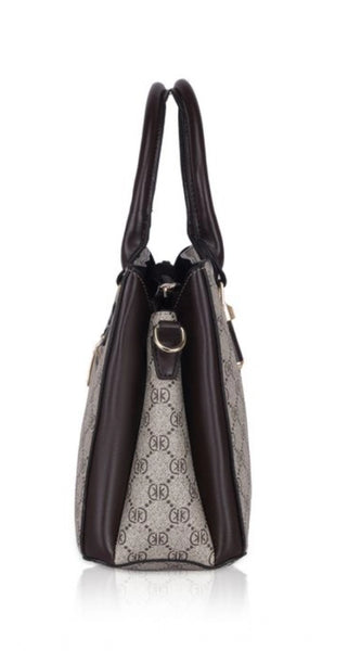 Mayawye Women's Faux Leather Printed Handbag (Coffee)