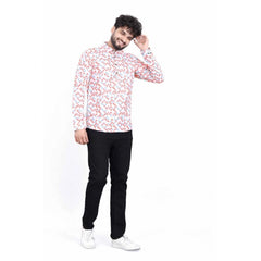 Mayawye Men's Cotton Blended Printed Full Sleeve Shortkurta (Multicolor)