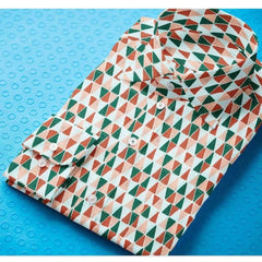 Mayawye Men's Cotton Blended Printed Full Sleeve Shirt (Multicolor)