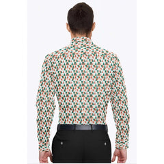 Mayawye Men's Cotton Blended Printed Full Sleeve Shirt (Multicolor)